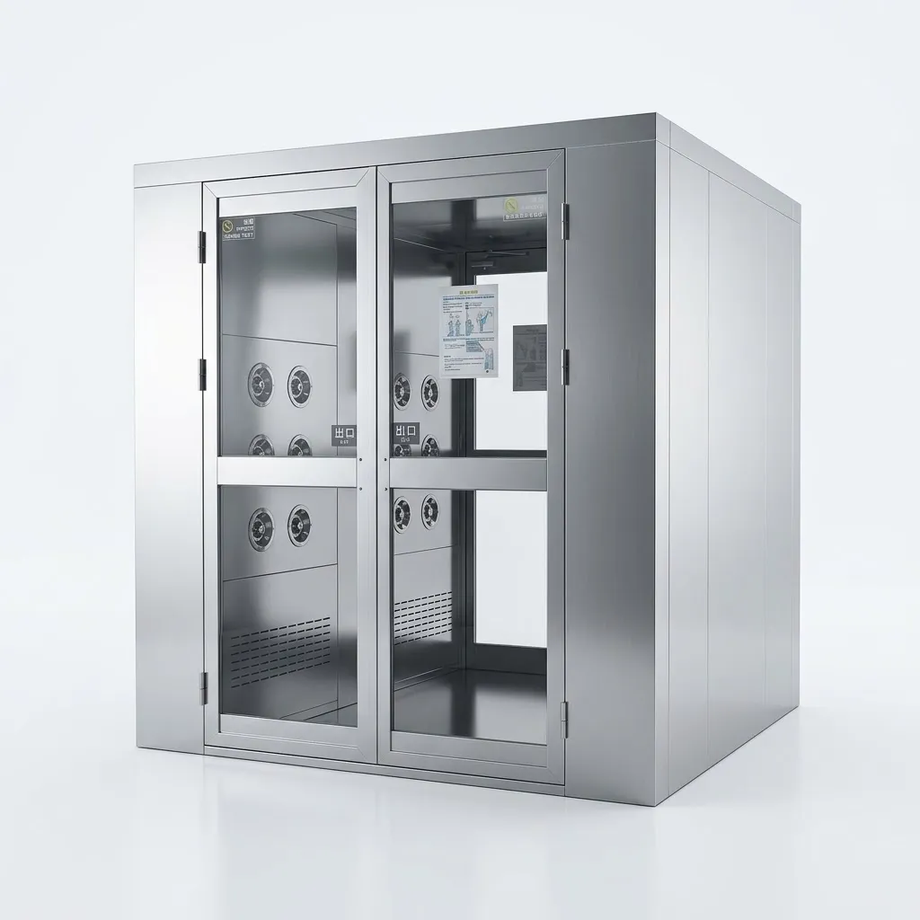 Double Door Air Shower (with stainless steel floor)
